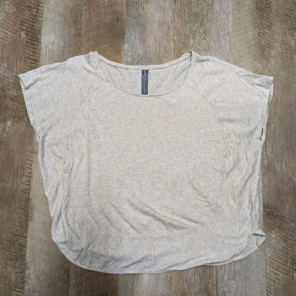 Anthropologie Beige Relaxed Fit Top Women's Size Medium